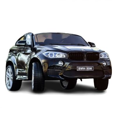 Masinuta electrica pentru copii 3-9 ani cu 2 locuri, BMW X6M 240W 12V XXL Premium, culoare Negru