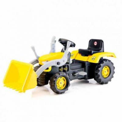 Tractor Excavator cu pedale. 3 ani+, galben, Dolu 8051