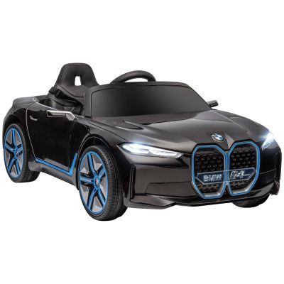 Mașină electrică pentru copii 3-8 ani cu licență BMW cu telecomandă, claxon și faruri, 115x67x45cm negru-roșu-albastru deschis HOMCOM | Aosom Romania