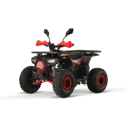 ATV electric ECO DustRider XXL 1500W 60V 20Ah cu diferential, roti 8 inch, rosu