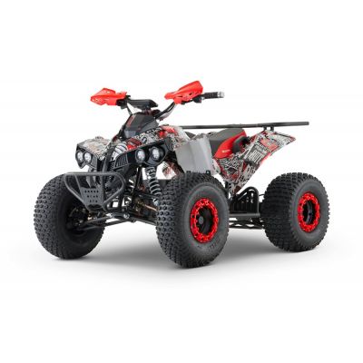 ATV electric NITRO EcoWarrior SPORT 1500W 60V 20Ah cu DIFERENTIAL, grafiti alb