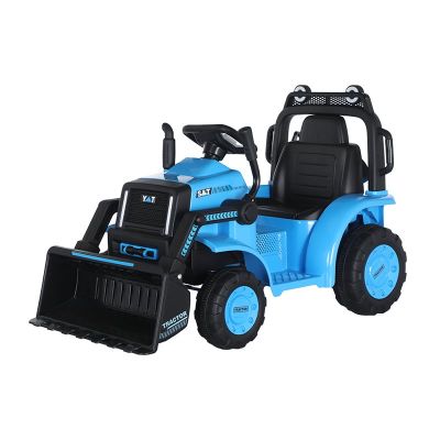 Excavator electric Kinderauto BJYT1066 60W 6V cu telecomanda, culoare albastra