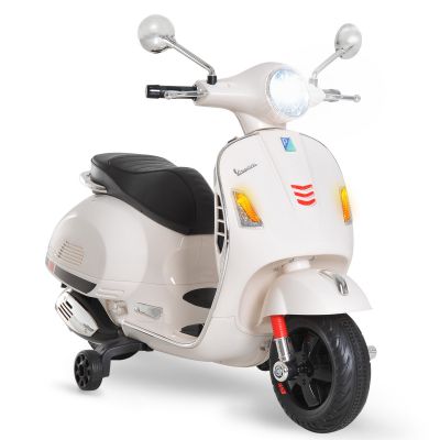 HOMCOM Motocicletă Electrică pentru Copii, 6V cu Muzică, Lumini și Sunete, 102x50,5x75,5 cm, Alb | Aosom Romania