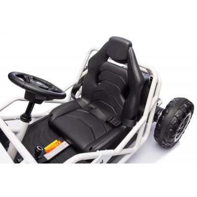 Kart electric 24V pentru copii cu roti EVA scaun din piele Black