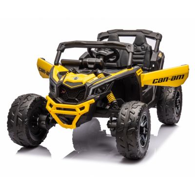 Masinuta electrica 12V cu telecomanda 2.4G Can Am Marverick UTV Yellow