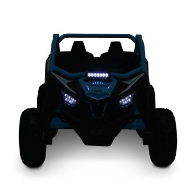 Masinuta electrica 24V cu 2 locuri ,telecomanda si roti EVA 4x4 Typhoon Blue