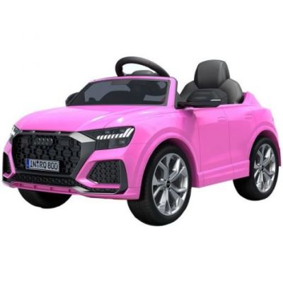 Masinuta electrica Chipolino Audi RS Q8 cu scaun din piele si roti EVA pink