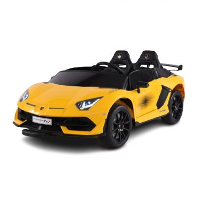 Masinuta electrica pentru 2 copii Lamborghini Aventador Xago 12V 90W Deluxe, Galben