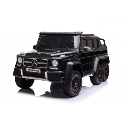 Masinuta electrica pentru 2 copii Mercedes G63 6x6 270W sezut pentru adult, culoare Negra