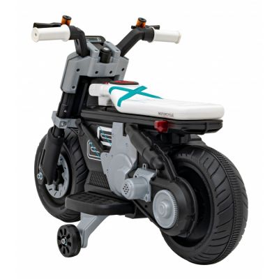 Motocicleta electrica Future QLS-805 cu 2 roti ajutatoare 88x46x56 cm alb