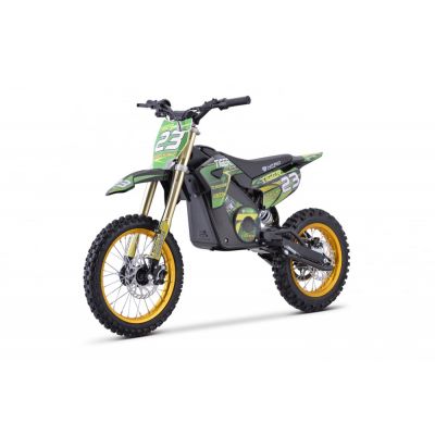 Motocicleta electrica Nitro E-Dirtbike Tiger 1800W 14 12 48V 13Ah Lithiu ION, culoare Verde