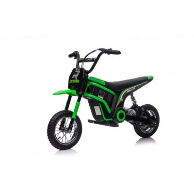 Motocicleta electrica pentru copii 5-10 ani, Kinderauto Enduro, Premium 350W, 24V, culoare verde