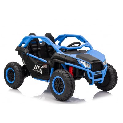 UTV electric copii, Kinderauto Dune-Buggy SPORT, 2 scaune individuale, putere 800W, 24V, echipat premium, albastru