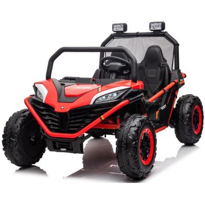 UTV electric pentru 2 copii Kinderauto Dune-Buggy 200W 12V, cu roti MOI, culoare Rosu