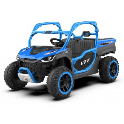 UTV electric pentru 2 copii Kinderauto Ranger 4x4 Sport 300W 24V premium, culoare albastra